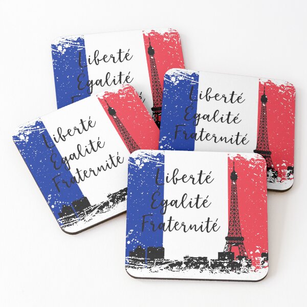 Item preview, French Flag Liberté Egaliteé Fraternité Eiffel Tower designed and sold by PY Tees.