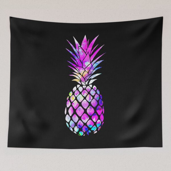 Item preview, Pineapple pink raimbow watercolor designed and sold by Collagedream.