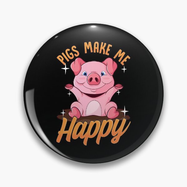 Item preview, Pigs Make Me Happy Adorable Piglet designed and sold by perfectpresents.