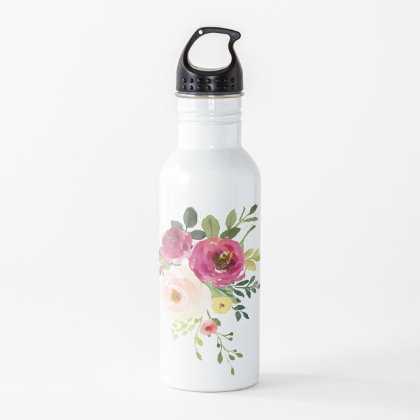 Mackenzie Lavender Floral Blooms Water Bottles