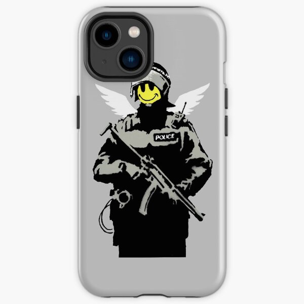 Banksy - Smiley Cop iPhone Robuste Hülle