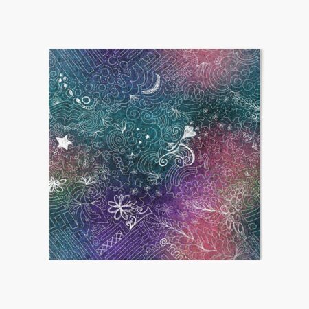 Abstract Etching Art Board Print