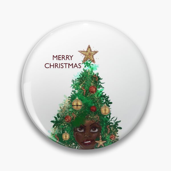 Item preview, Christmas Afro  designed and sold by ArtBecomesHer2.