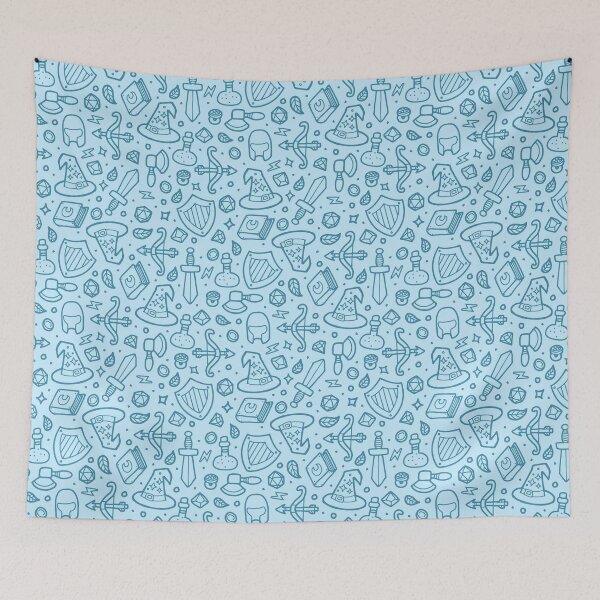 Item preview, Magical Epic Loot Pattern Light Blue designed and sold by artlahdesigns.