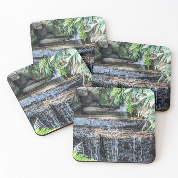 Item preview, Tropical Waterfall With Butterflies designed and sold by Finding Fortuity.
