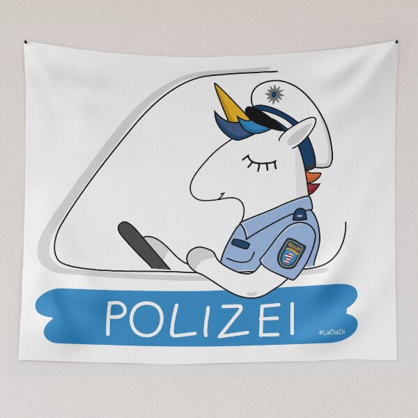 Item preview, unicorn police officer designed and sold by LaDaDi.