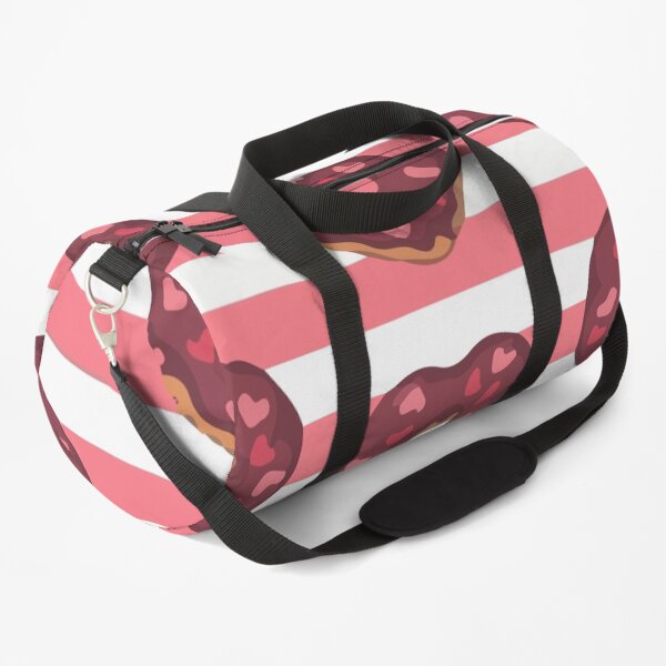 Seamless pattern glazed donuts decorated with icing Duffle Bag