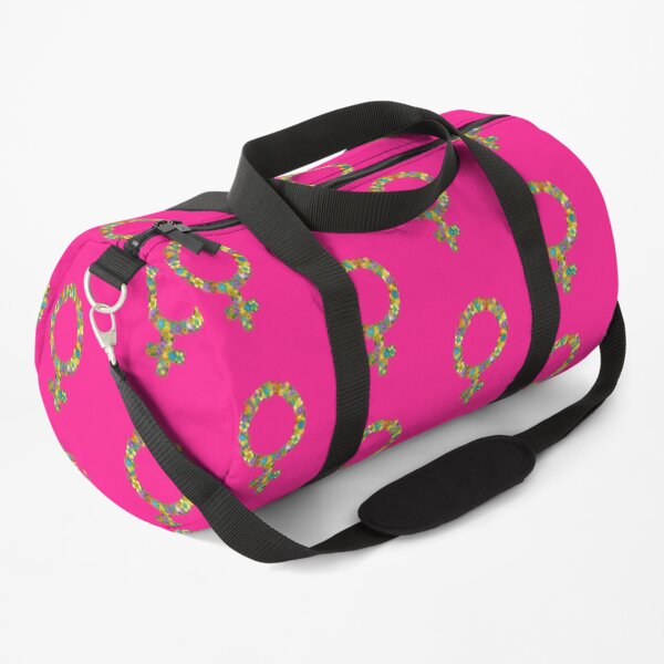 Women Symbol Floral colorful Design - Women's Equality Day Duffle Bag