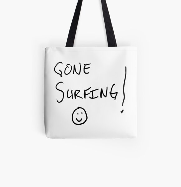 gone surfing All Over Print Tote Bag