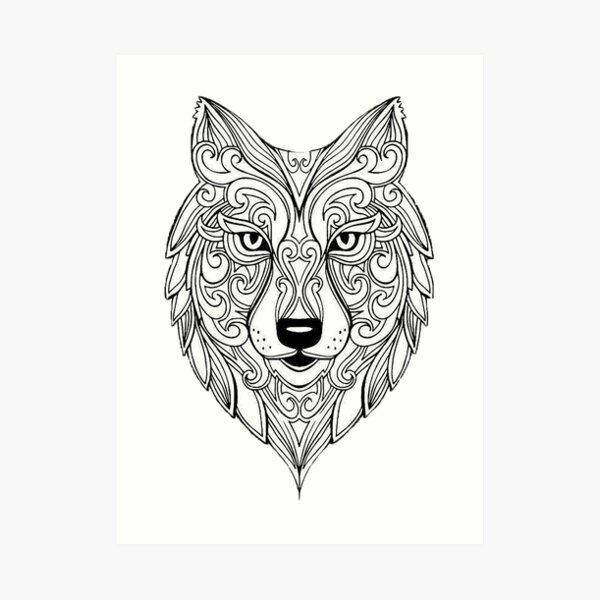 Free Free 130 Layered Wolf Mandala SVG PNG EPS DXF File