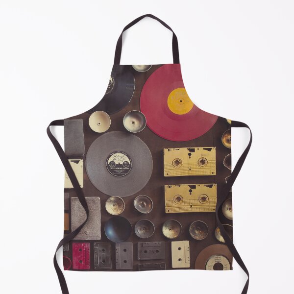 Item preview, Vintage wall with vinyl records and audio cassettes hung. designed and sold by Pino 'Delfino' Esposito.