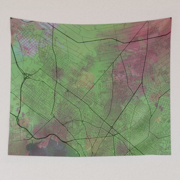 Item preview, Montevideo Uruguay Street Map Green Planet designed and sold by IvonDesign.