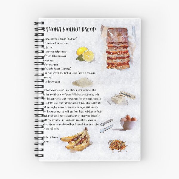 Item preview, BANANA WALNUT BREAD Recipe designed and sold by andysartworks.