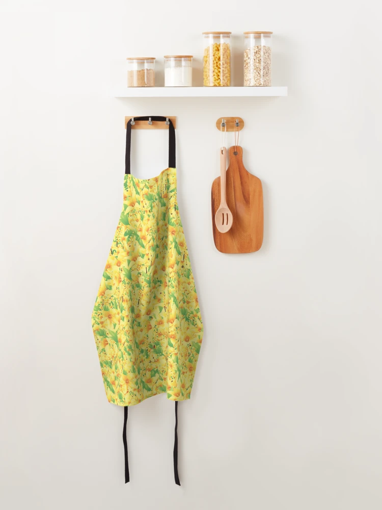 Thumbnail 4 of 6, Apron, Forsythia Riot designed and sold by implexity.