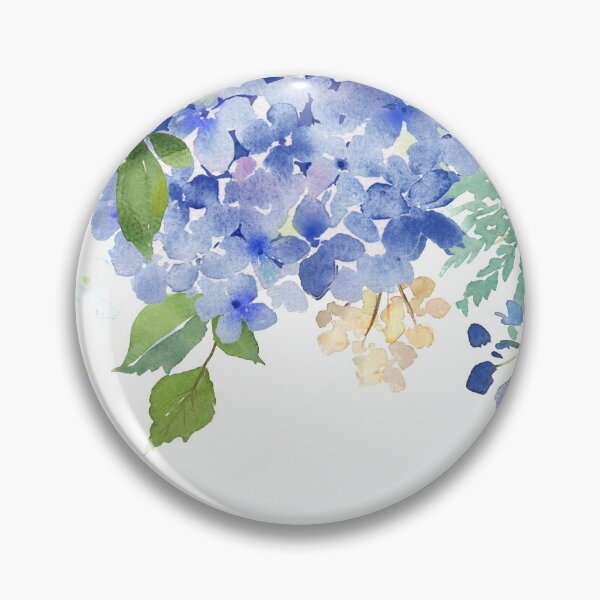 Artikelvorschau, Blaue lila Aquarell-Hortensie entworfen und verkauft von junkydotcom.