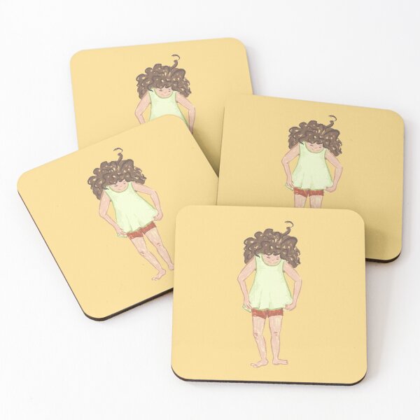 Item preview, Naive Girl with Curls  designed and sold by NaliniLe.