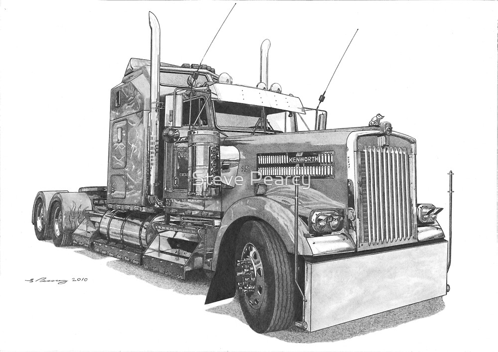 Kenworth W900 By Steve Pearcy Redbubble