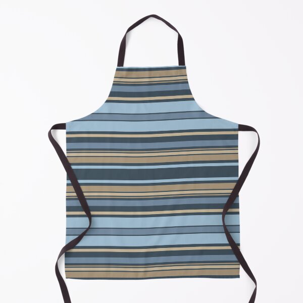 Item preview, Blue & Beige Horizontal Balanced Stripes designed and sold by weirdAffect.