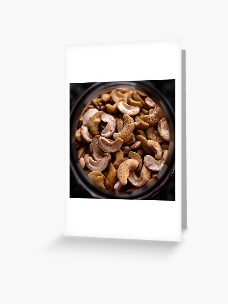 Rohe Cashewnusse Cashewnusse In Einem Glas Grusskarte Von Margueritefaure Redbubble
