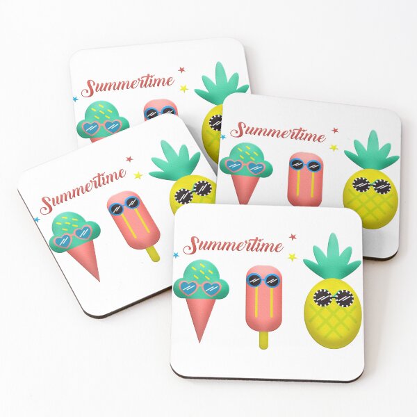 Item preview, Summertime, pineapple, ice cream, popsicles - bestseller designed and sold by August-E.