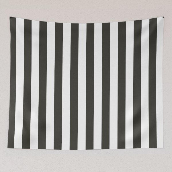 Item preview, Roisin Black Striped Basic Simple Pattern Design designed and sold by Pixelsadots.
