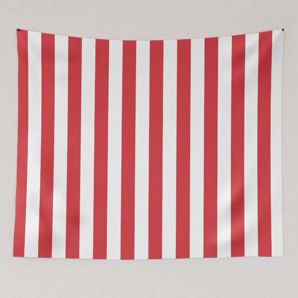 Item preview, Poppy Red Striped Simple Basic Pattern Design designed and sold by Pixelsadots.