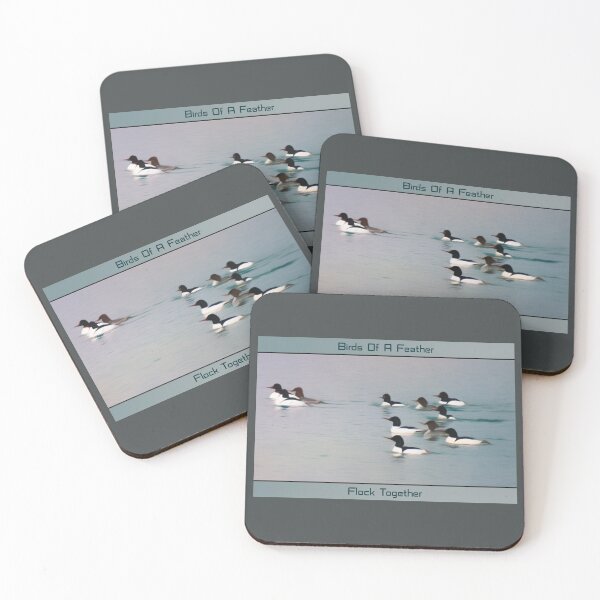 Item preview, Common Merganser - Birds Of A Feather - Words designed and sold by Finding Fortuity.