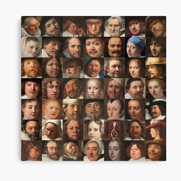 Item preview, Faces of the Golden Age - Collage of portraits of Dutchmen designed and sold by Rogervdb.