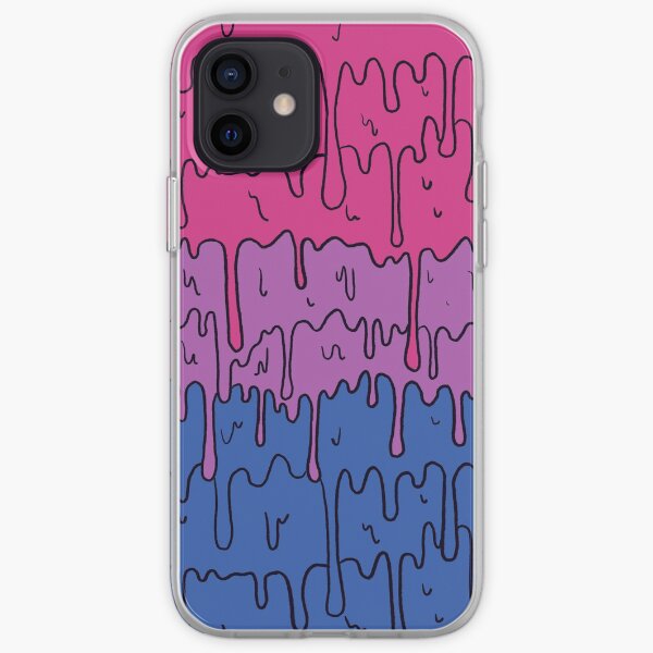 Pastel Kawaii Melting Bisexual Pride LGBTQ Design iPhone Soft Case