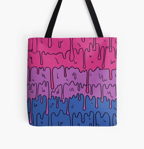 Pastel Bisexual Flag Tote Bag | Bi Pride Bag