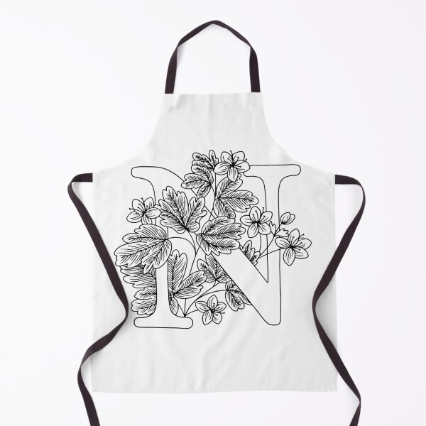 Item preview, Floral letter N designed and sold by Artsy Corner.