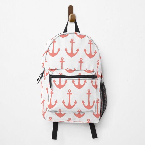 Item preview, Coral Pink Nautical Anchor Pattern designed and sold by KarinaI.