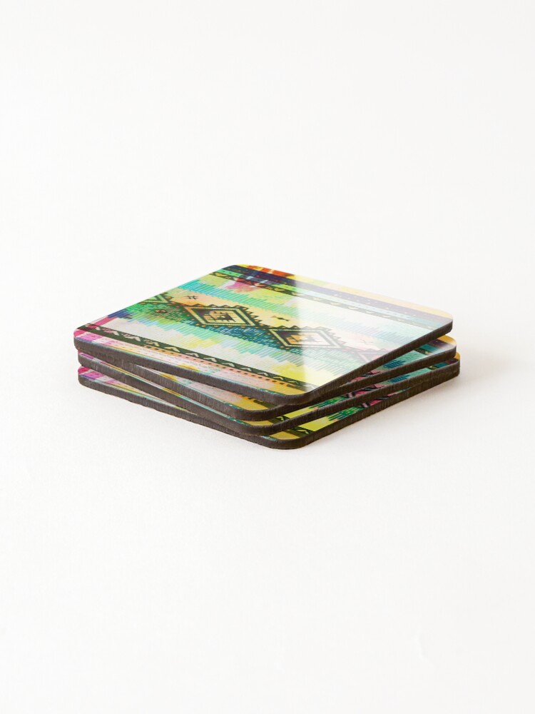 Thumbnail 4 of 5, Coasters (Set of 4), Aztec pattern designed and sold by StudioNeely.