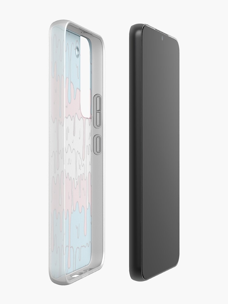 Alternate view of Pastel Kawaii Melting Trans Pride LGBTQ Design Samsung Galaxy Phone Case