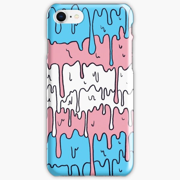 Pastel Kawaii Melting Trans Pride LGBTQ Design iPhone Snap Case