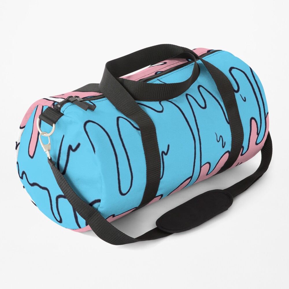 Pastel Kawaii Melting Trans Pride LGBTQ Design Duffle Bag