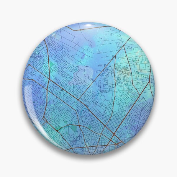 Item preview, Montevideo Uruguay Street Map Blue Lagoon designed and sold by IvonDesign.