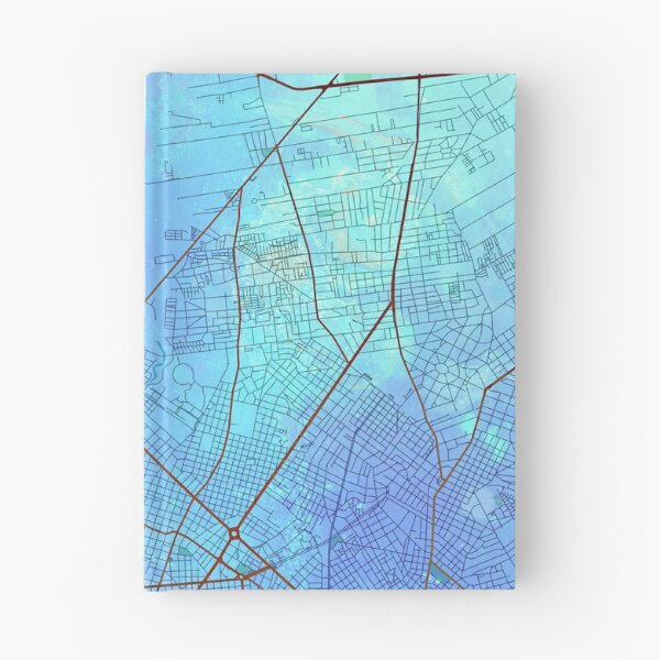Item preview, Montevideo Uruguay Callejero Blue Lagoon designed and sold by IvonDesign.