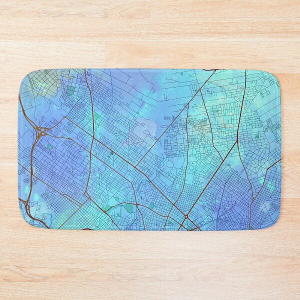 Item preview, Montevideo Uruguay Street Map Blue Lagoon designed and sold by IvonDesign.