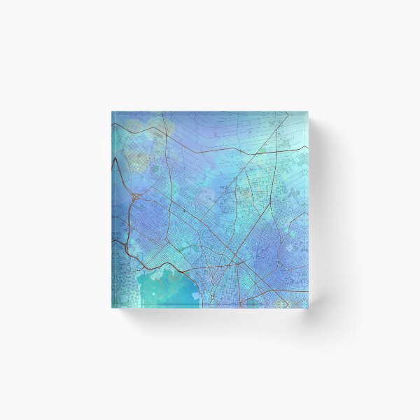 Item preview, Montevideo Uruguay Street Map Blue Lagoon designed and sold by IvonDesign.