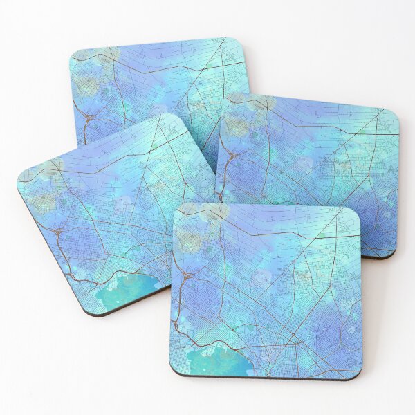 Item preview, Montevideo Uruguay Street Map Blue Lagoon designed and sold by IvonDesign.