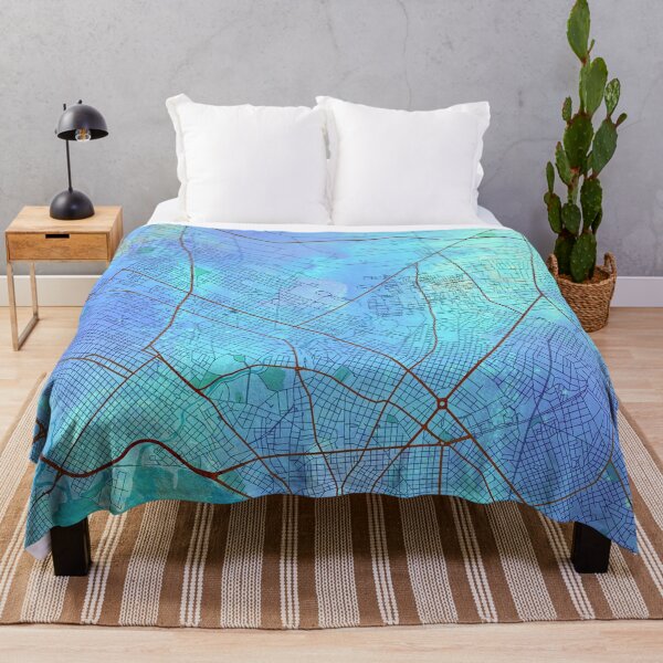 Item preview, Montevideo Uruguay Street Map Blue Lagoon designed and sold by IvonDesign.