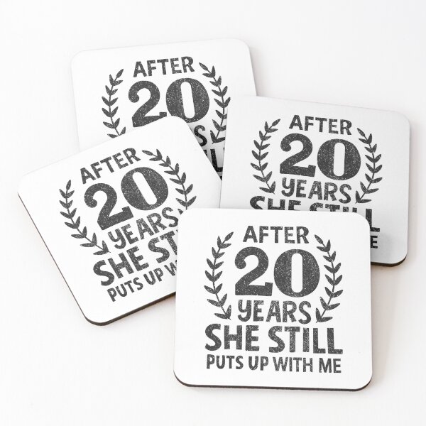 Item preview, She Still Puts Up With Me 20 Years Anniversary designed and sold by haselshirt.