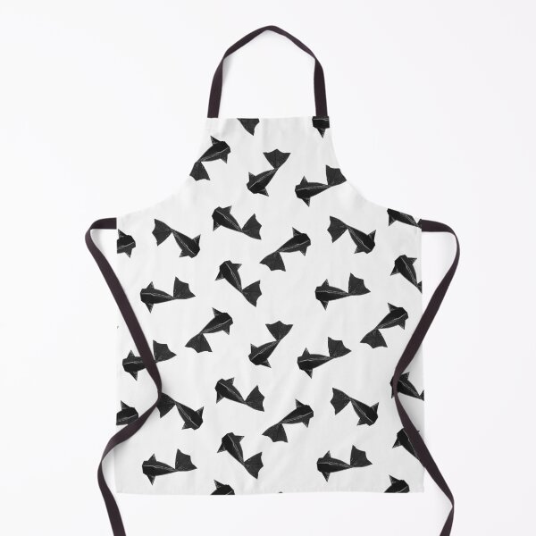Item preview, Black origami fish pattern designed and sold by Destroyed-Pixel.