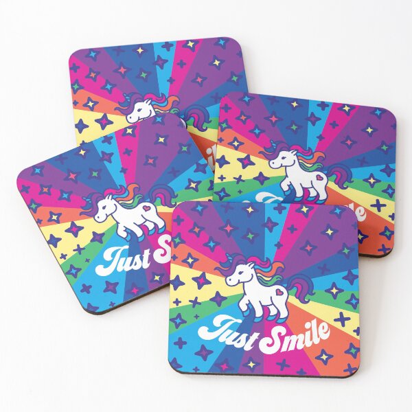 Item preview, Yuni unicorn - Rainbow colored stars Just Smile designed and sold by TokiPY.