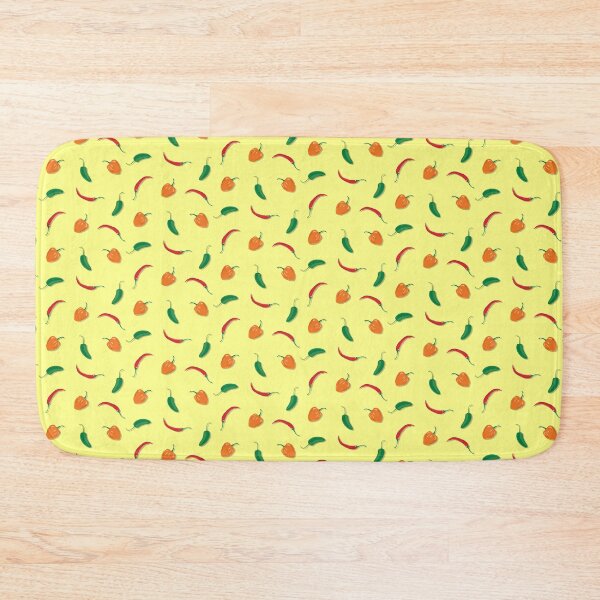 Item preview, Hot Stuff Hot Pepper Pattern Yellow BG designed and sold by petestyles.