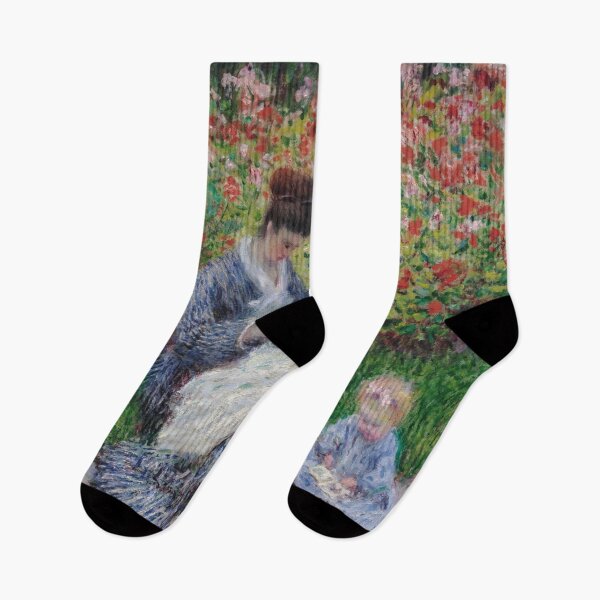 Item preview, Claude Monet - Camille Monet et l'enfant au jardin, Art reproduction designed and sold by HouseofBalloon.