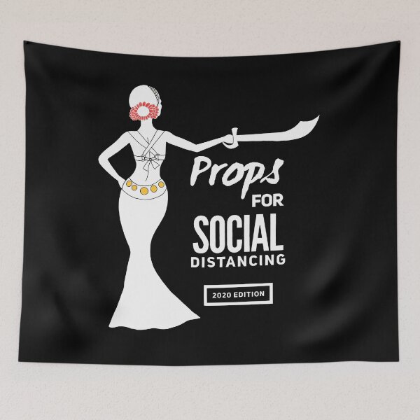 Item preview, Fusion Belly Dancer Social Distancing designed and sold by meleyart.