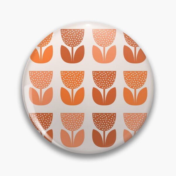 Item preview, Geometric Pattern: Poppy: Light Orange designed and sold by Red Wolf.
