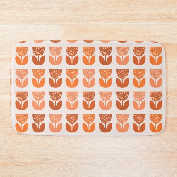 Item preview, Geometric Pattern: Poppy: Light Orange designed and sold by Red Wolf.